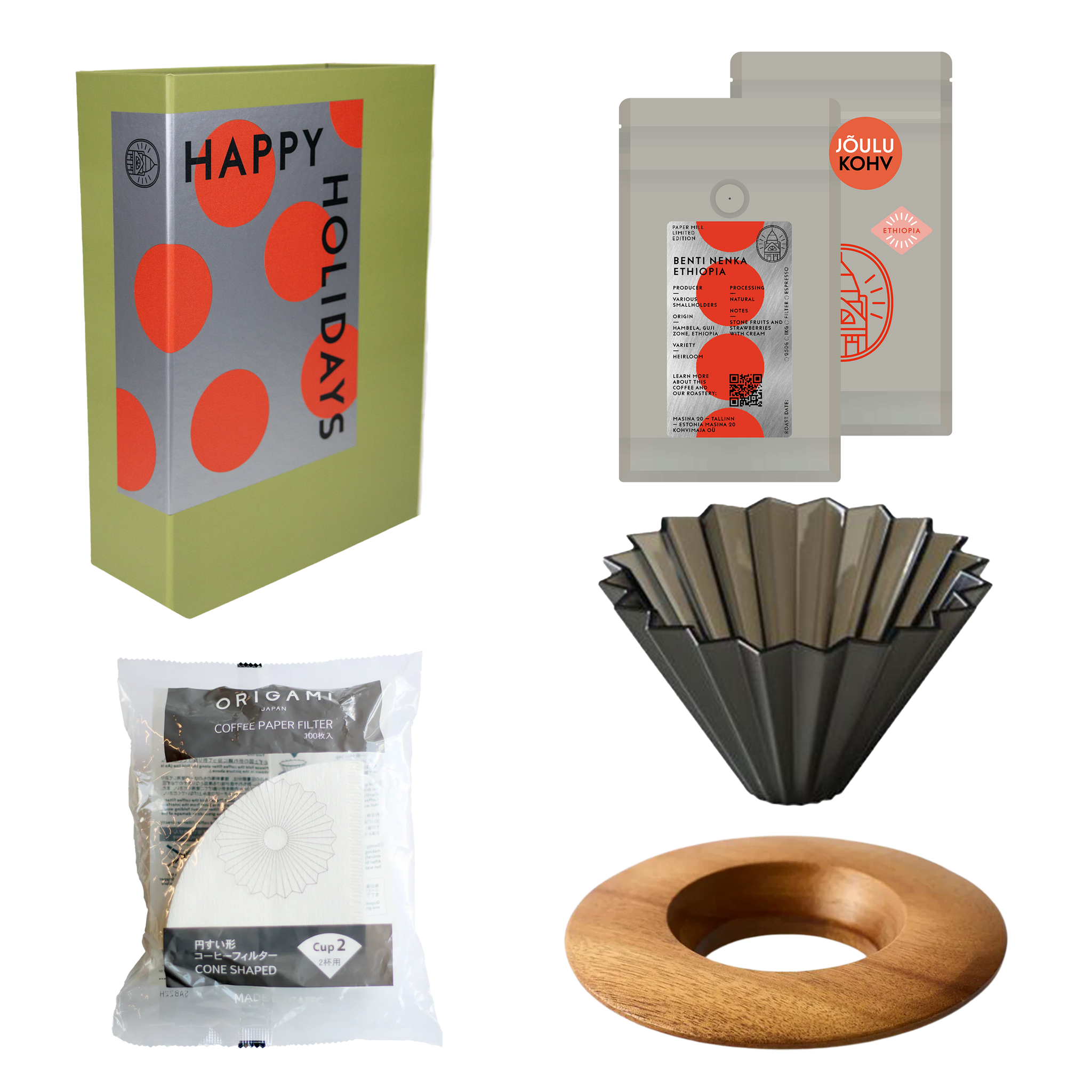 Origami Air kinkekomplekt - Must